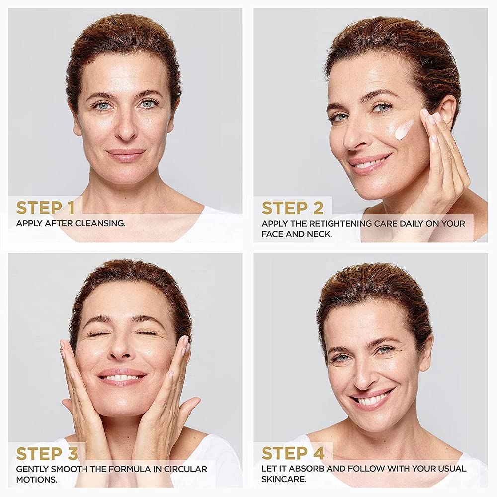 L'Oreal Paris visual with soy seed ingredient implying firmness benefit