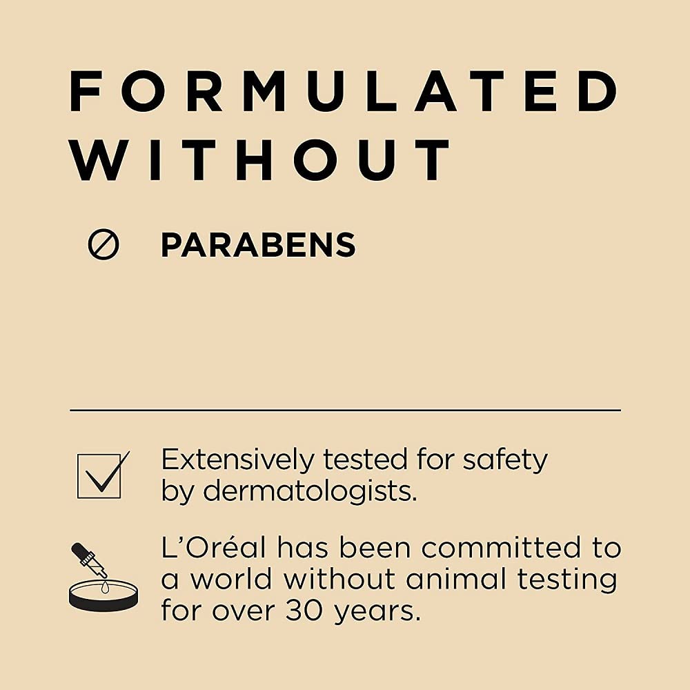 L'Oreal Paris jar on nightstand conveying nighttime routine convenience