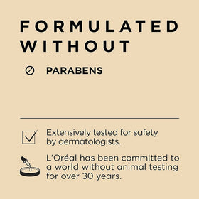 L'Oreal Paris jar on nightstand conveying nighttime routine convenience