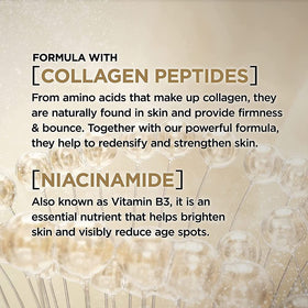 L'Oreal Paris label close-up highlighting soy seed protein and BHA complex