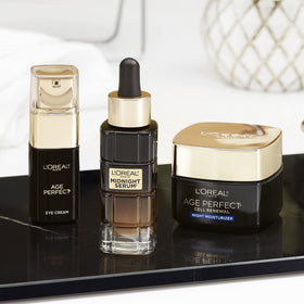L'Oreal Paris recycled glass detail emphasizing sustainable packaging benefit