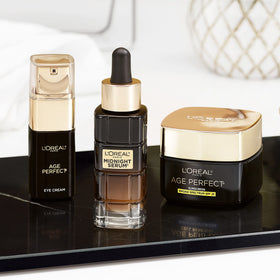 L'Oreal Paris recycled glass packaging emphasizing sustainability and quality