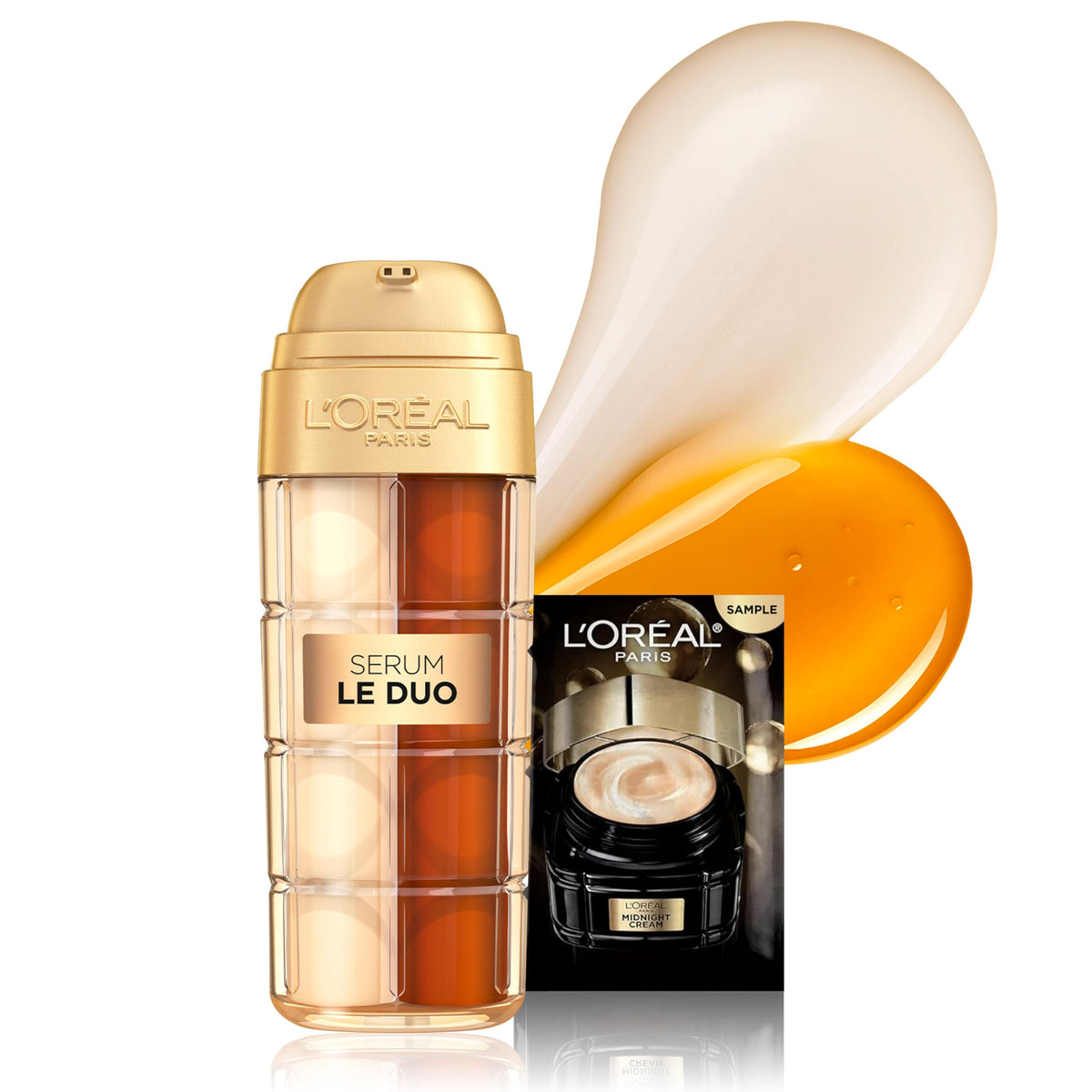 L'Oreal Paris front packaging showing elegant gold-finish bottle and branding