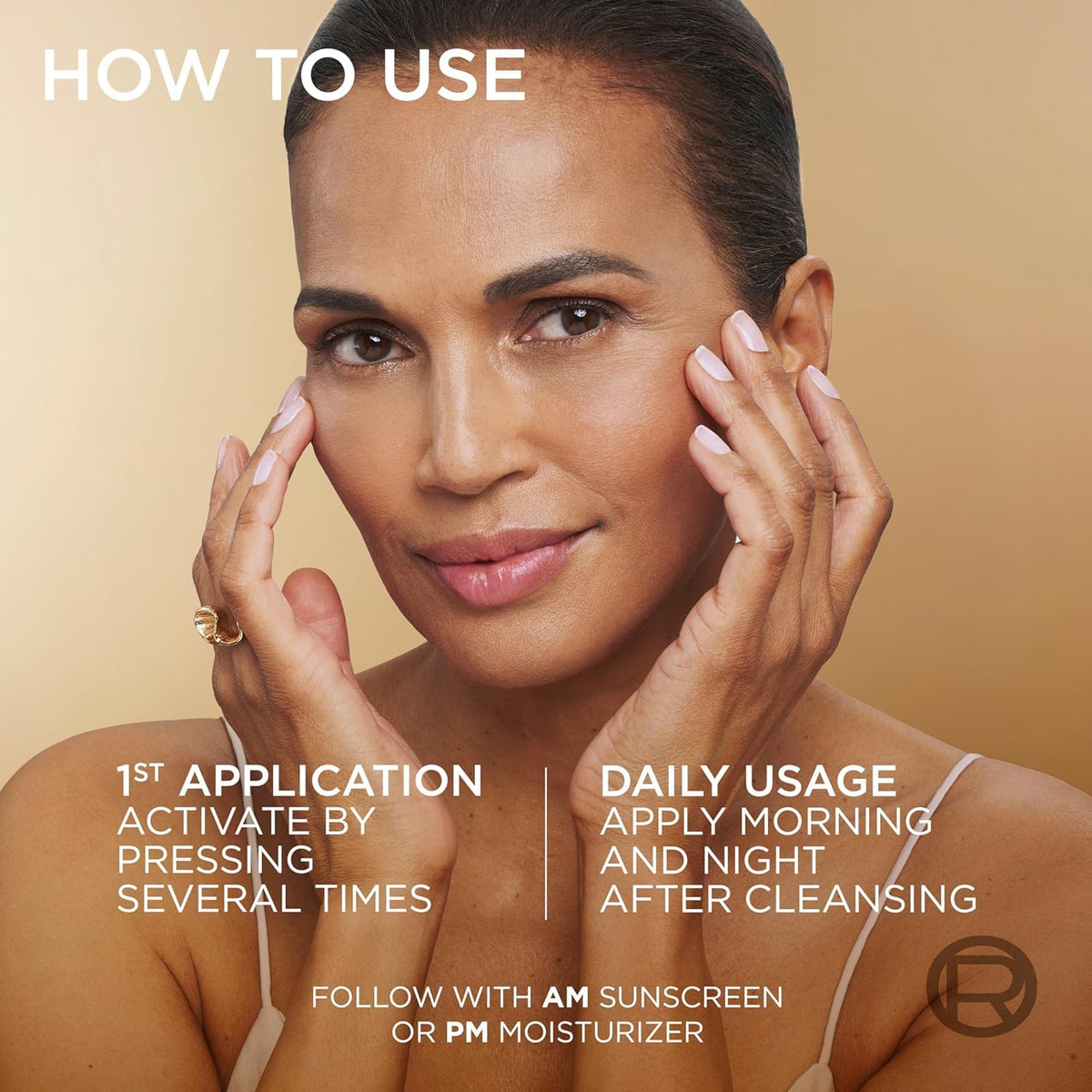 L'Oreal Paris pump dispensing mixed serum offering quick absorption benefit