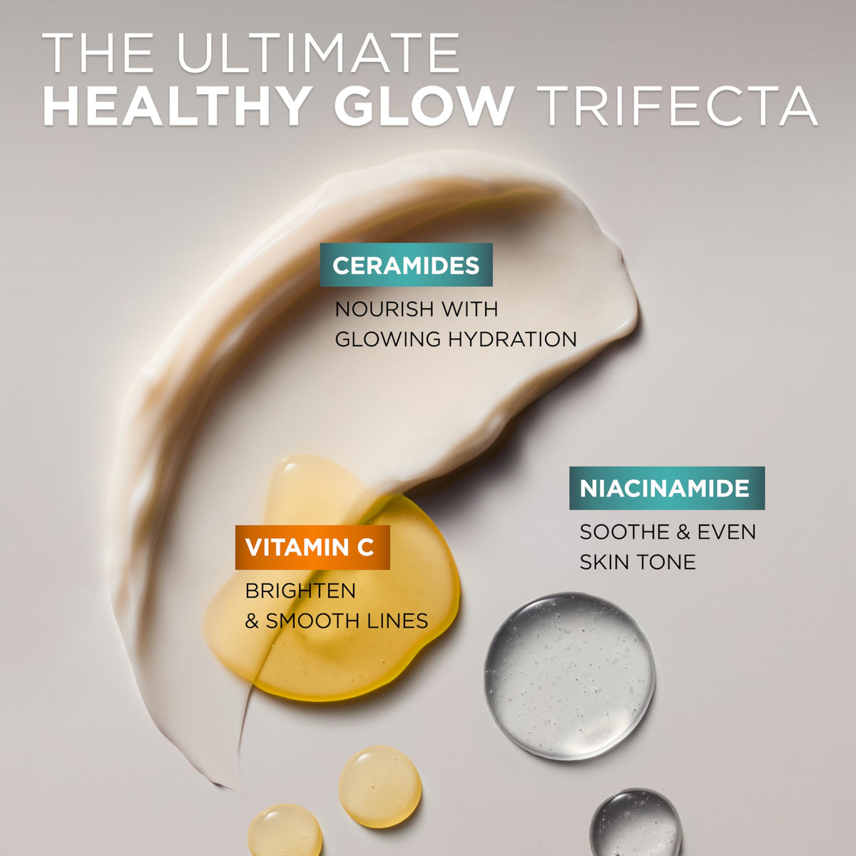 L'Oreal Paris Vitamin C visual highlighting antioxidant brightening power