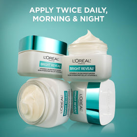 L'Oreal Paris moisturizer on bathroom counter illustrating daily routine