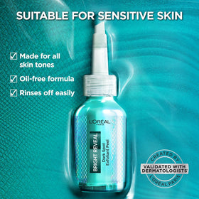 L'Oreal Paris bottle held in hand showing scale and travel-friendly size