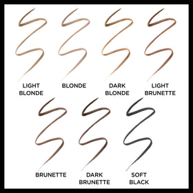 L'Oreal Paris model applying pencil to eyebrow showing ease and natural-looking result