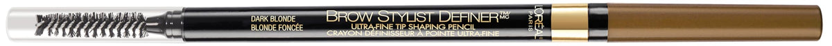 L'Oreal Paris pencil front packaging showing product and shade Dark Blonde for quick ID