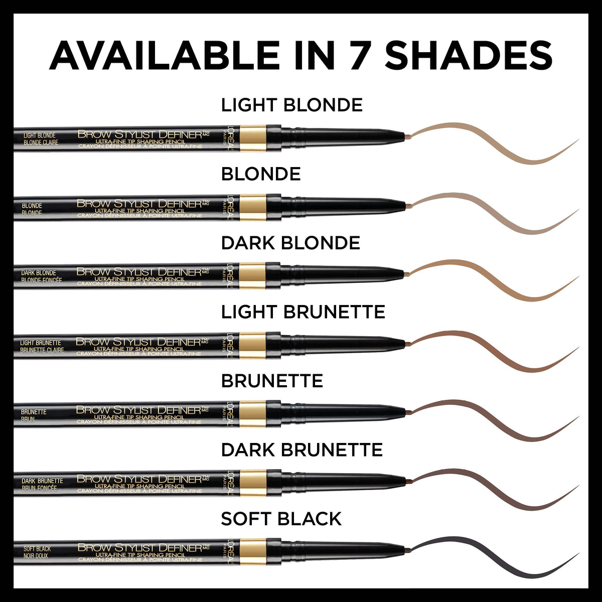 L'Oreal Paris Light Brunette swatch on skin showing true color payoff