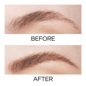 L'Oreal Paris spoolie beside pencil showing blending benefit and control