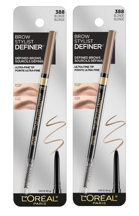 L'Oreal Paris close-up of ultra-fine tip creating hairlike strokes