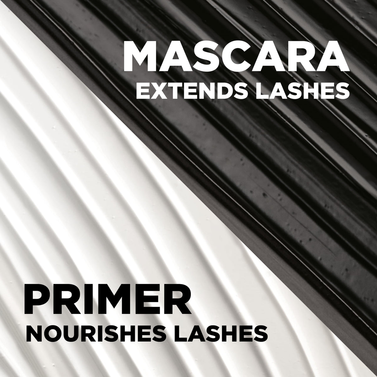 L'Oreal Paris mascara held in hand to show size and travel-friendly convenience