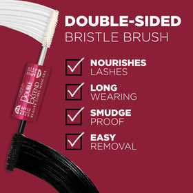 L'Oreal Paris topcoat application forming tubes on lashes for length and hold