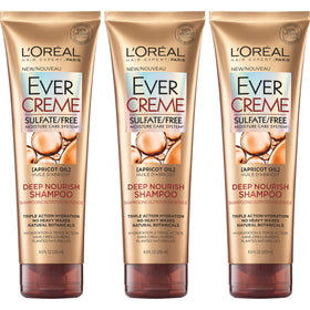 L'Oréal Paris EverCreme front packaging showing three bottles and product name for clarity