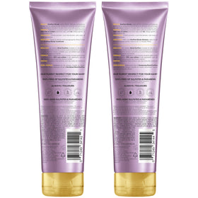 L'Oreal Paris EverPure Blonde after photo with shiny blonde hair and smooth finish
