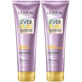 L'Oreal Paris EverPure Blonde front packaging shows color-safe set and benefits