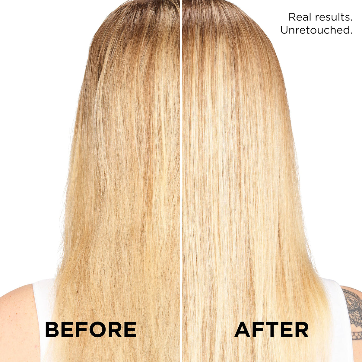 L'Oreal Paris EverPure Blonde set staged in bathroom promoting salon-at-home care