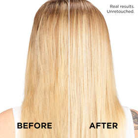 L'Oreal Paris EverPure Blonde set staged in bathroom promoting salon-at-home care