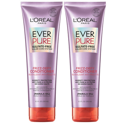 L'Oreal Paris front bottle image showing label and benefit of frizz control