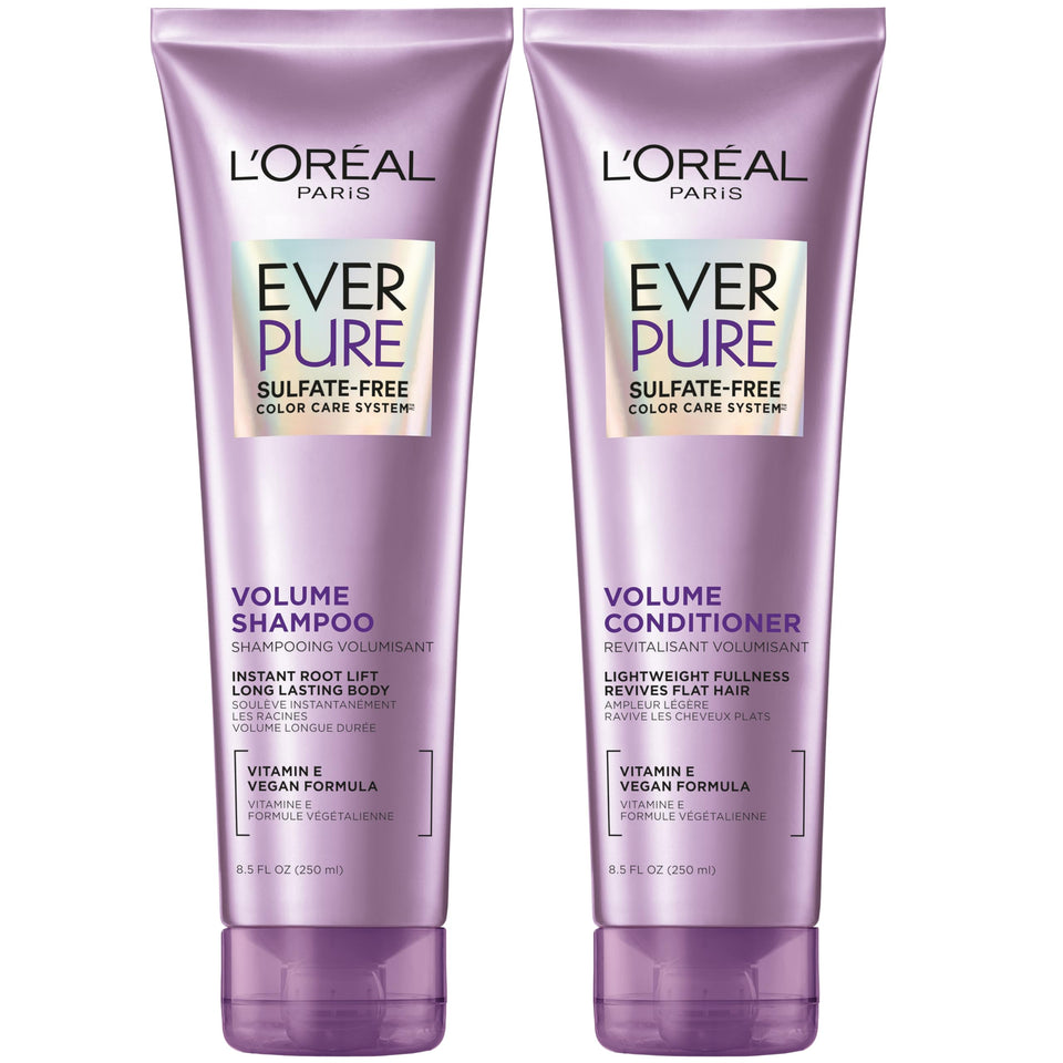 L'Oreal Paris front packaging showing set and benefits