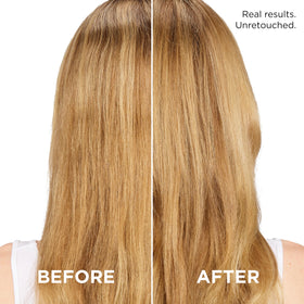L'Oreal Paris before and after fine hair showing added volume