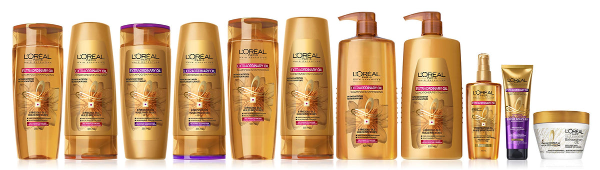 L'Oreal Paris bottle styled in bathroom lifestyle scene for daily routine