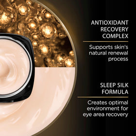 L'Oreal Paris eye cream being applied with fingertip demonstrating gentle targeted application