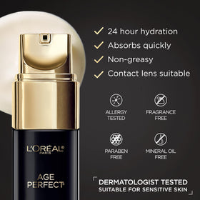 L'Oreal Paris antioxidant complex visual with orange element highlighting protective benefit