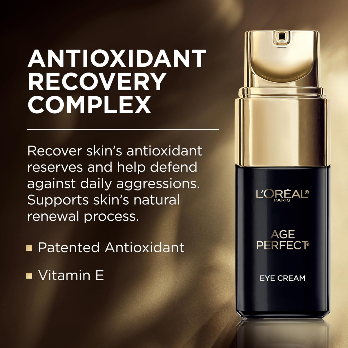 L'Oreal Paris open jar cream texture close-up demonstrating fast absorption benefit