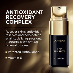 L'Oreal Paris open jar cream texture close-up demonstrating fast absorption benefit