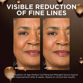 L'Oreal Paris eye cream sample next to serum for targeted nighttime care