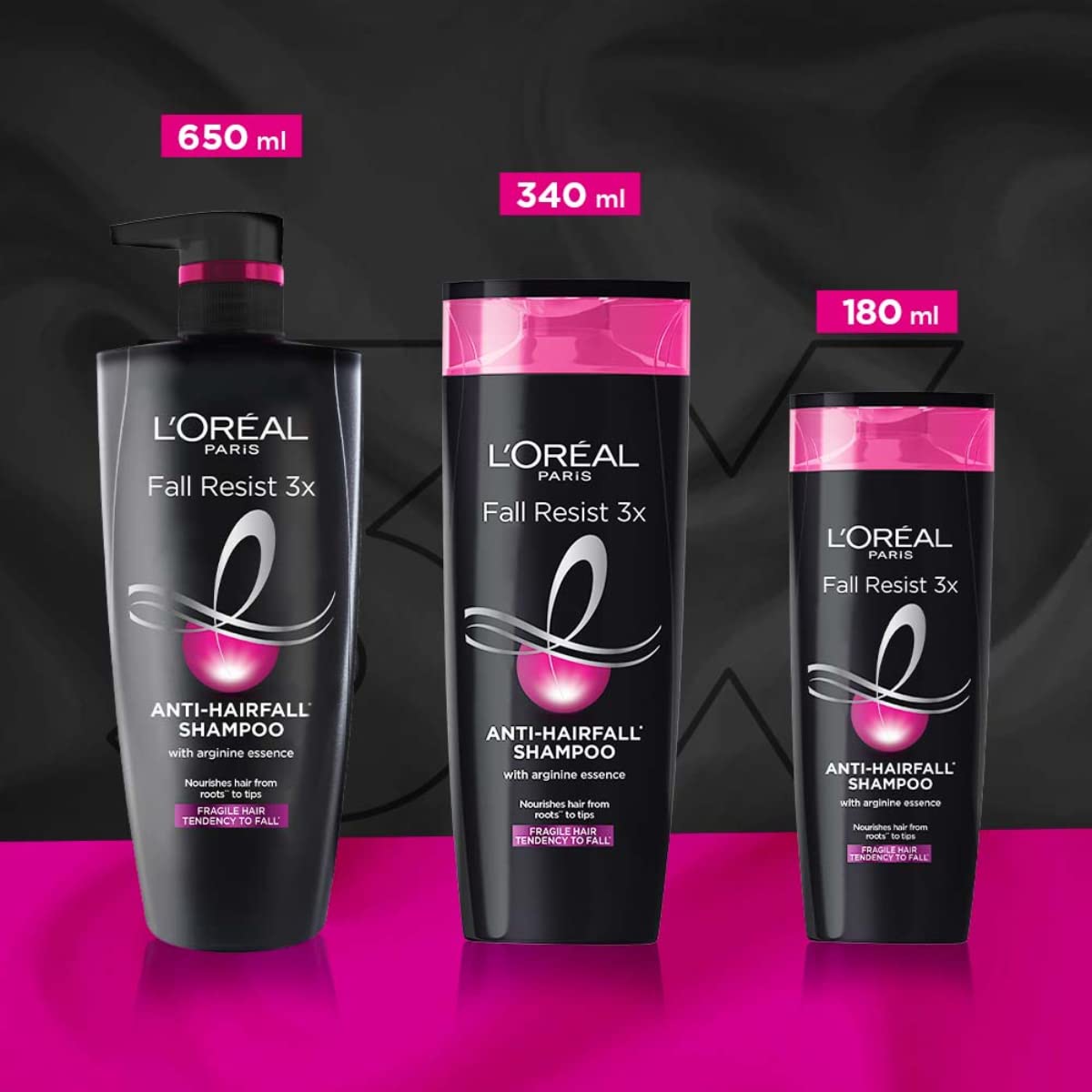 L'Oreal Paris styled hair after use showing smoother, stronger-looking results