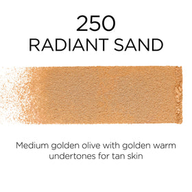 L'Oreal Paris open compact revealing creamy powder texture and blendability