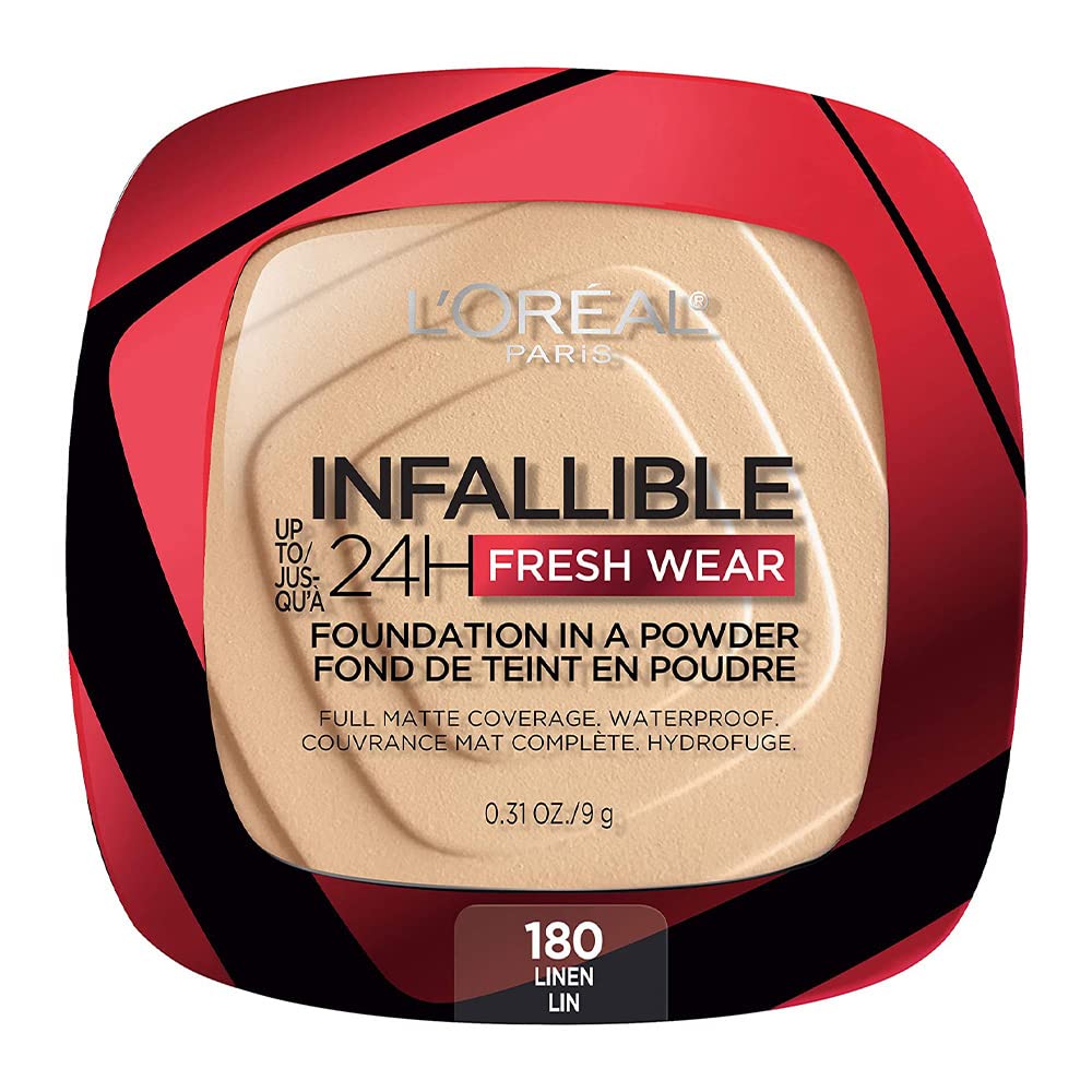 L'Oreal Paris compact front packaging showing shade and branding for easy selection