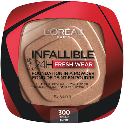 L'Oreal Paris powder front packaging showing compact and shade for easy identification