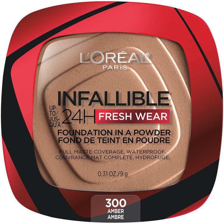 L'Oreal Paris powder front packaging showing compact and shade for easy identification
