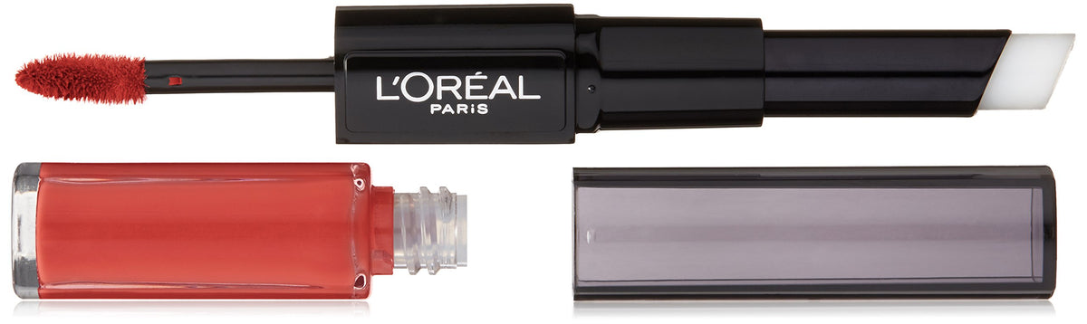 L'Oreal Paris front packaging of Pro Last Continual Crimson showing product identity and lasting color