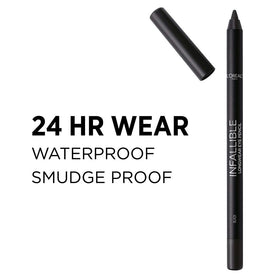 L'Oreal Paris eyeliner in use creating a winged look for sharp definition