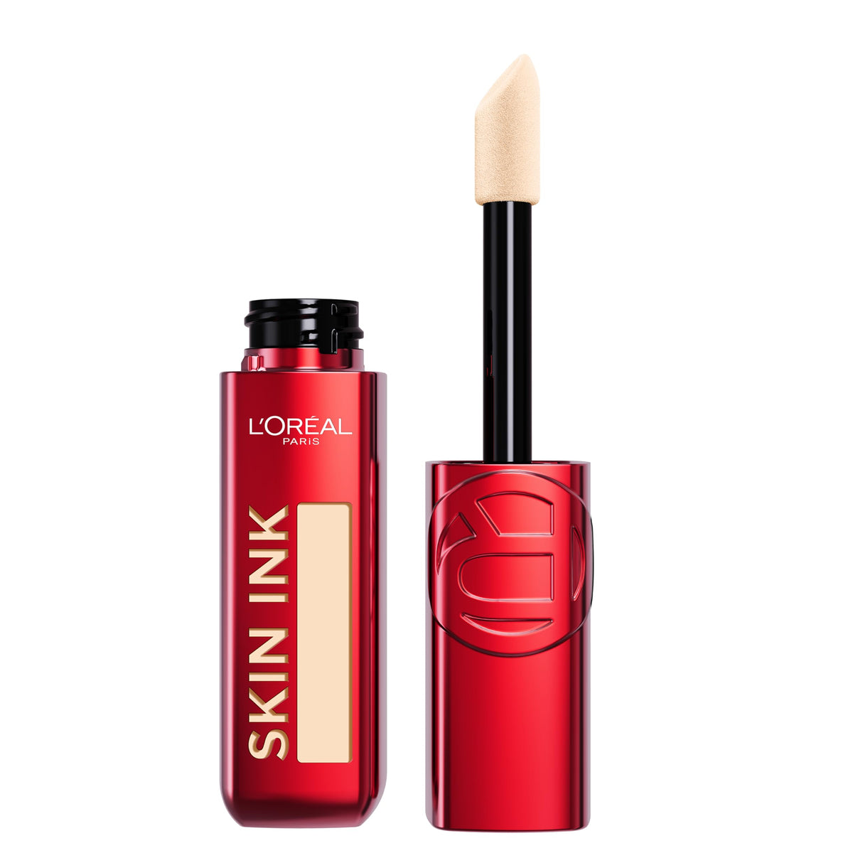 L'Oreal Paris front packaging showing product and logo, clear longwear benefit