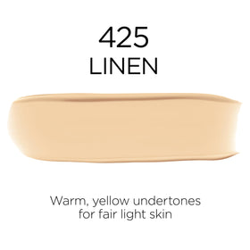 L'Oreal Paris swatches on arm showing shade 425 Linen and true-to-tone color