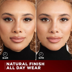L'Oreal Paris being sprayed on model to show easy application and natural finish