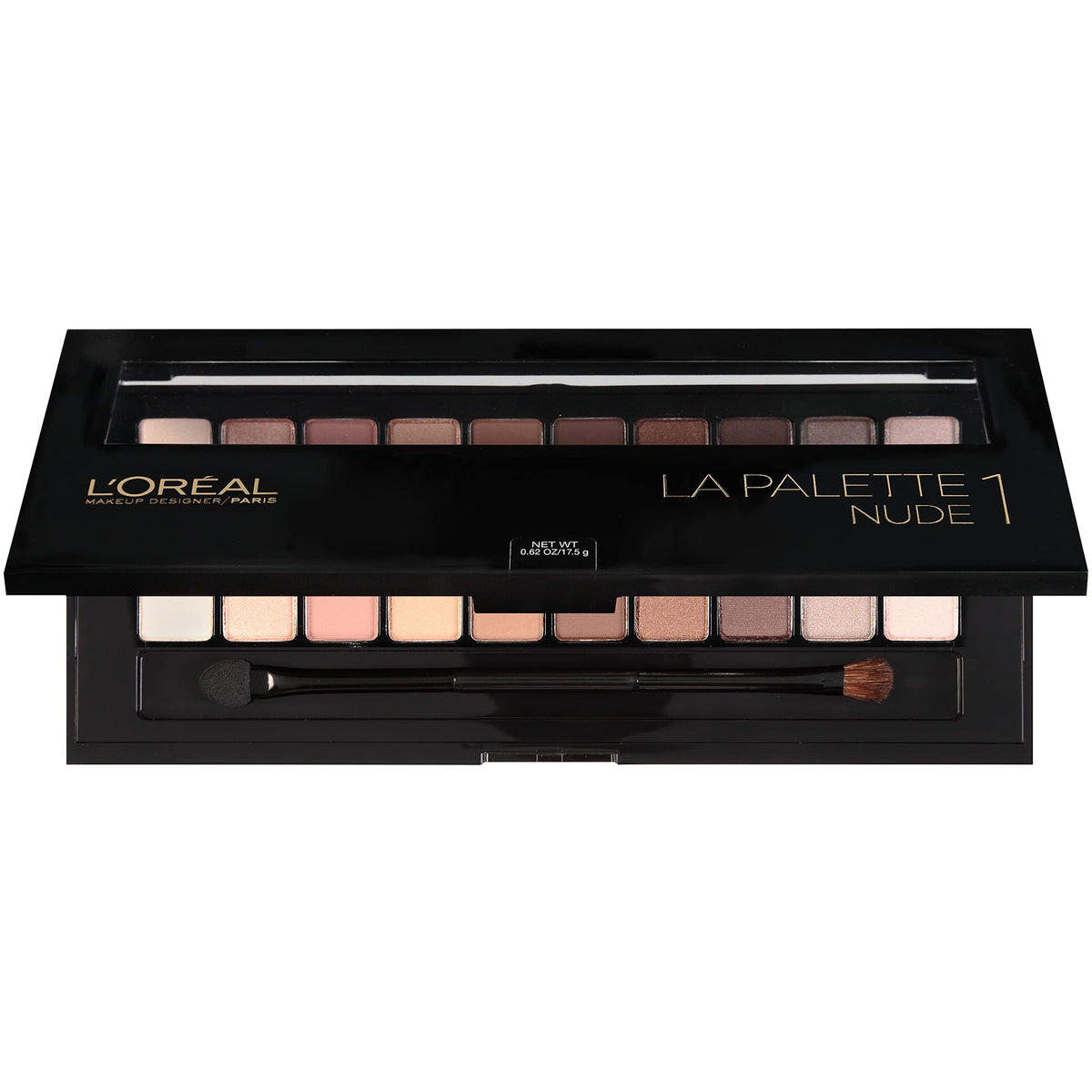 L'Oréal Paris worn eye look on model demonstrating versatile nude finishes and wearable color