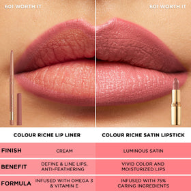 L'Oreal Paris lip liner in makeup bag lifestyle shot for everyday convenience