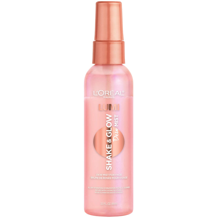 L'Oreal Paris front packaging showing label and 3 fl oz bottle for travel-ready glow