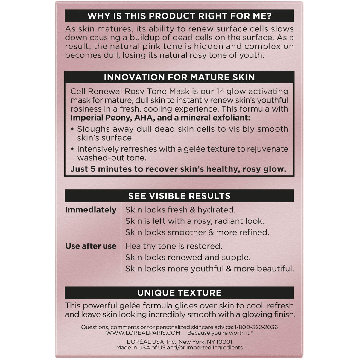 L'Oreal Paris application on face demonstrating quick five-minute brightening