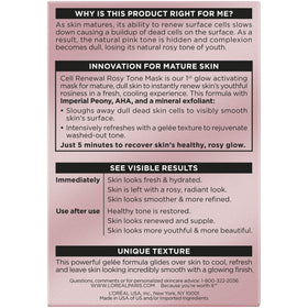 L'Oreal Paris application on face demonstrating quick five-minute brightening
