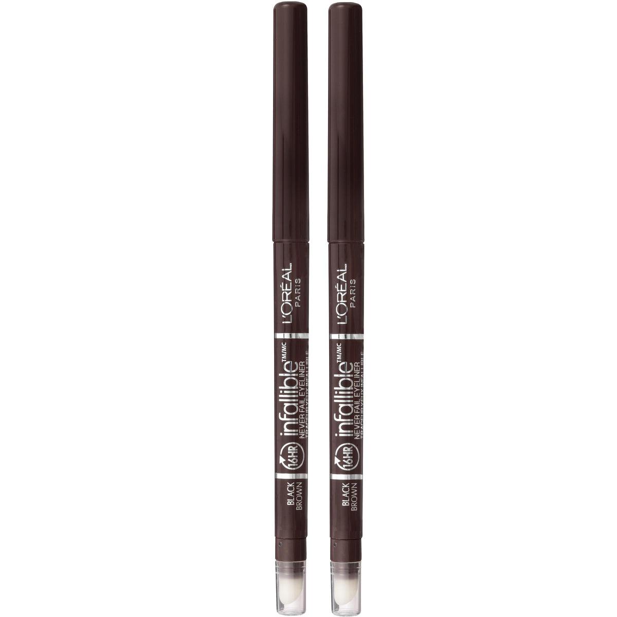 L'Oreal Paris mechanical eyeliner front packaging showing product and shade benefit