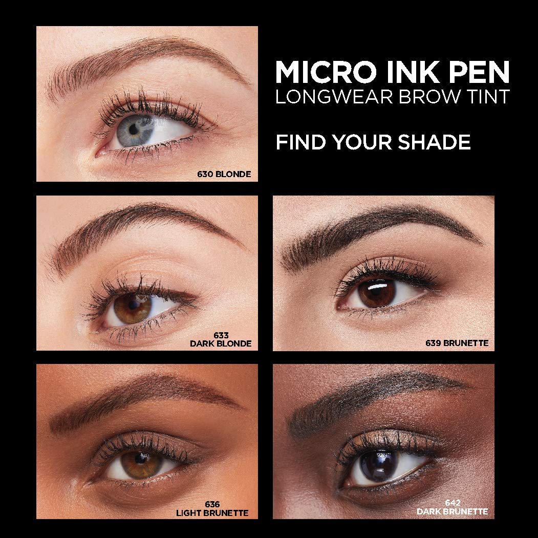 L'Oreal Paris pen in hand showing compact size for travel convenience