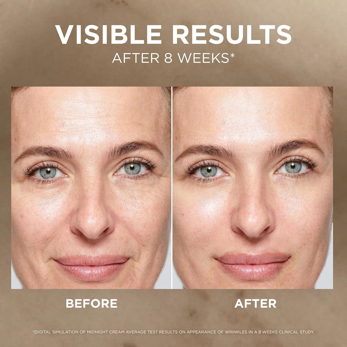 L'Oreal Paris open jar revealing smooth cream texture that absorbs for overnight repair